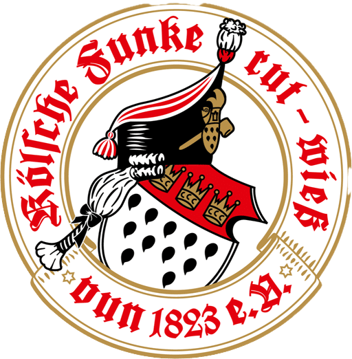 Wappen der Kölsche Funke rut-wieß vun 1823
